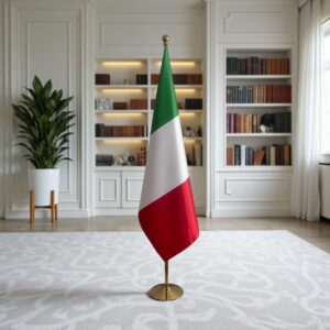 Bannière Italie pour socle en inox de prestige