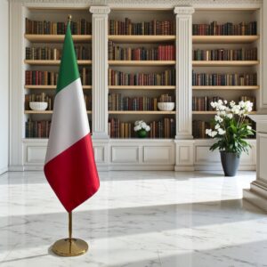 Drapeau Italie pour socle en marbre de protocole