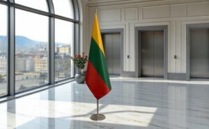 Pavillon Lituanie en marbre design