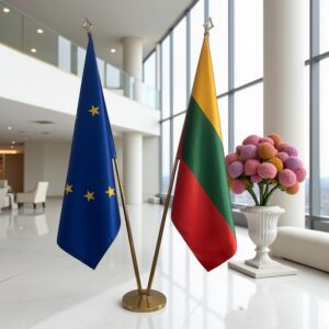 Pavillon Lituanie et socle en marbre de prestige