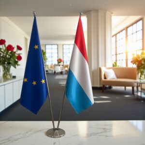 drapeau Luxembourg et UE