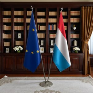 drapeau Luxembourg et UE