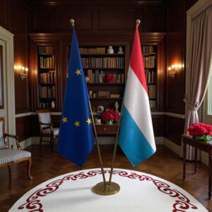 drapeau Luxembourg et UE