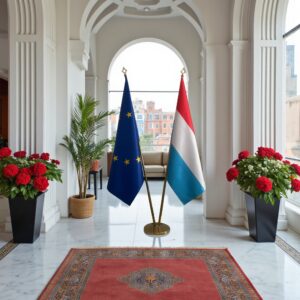 drapeau Luxembourg et UE