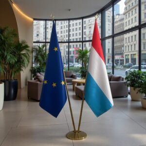 drapeau Luxembourg et UE