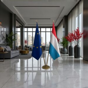 drapeau Luxembourg et UE
