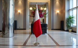 drapeau Malte sur pied