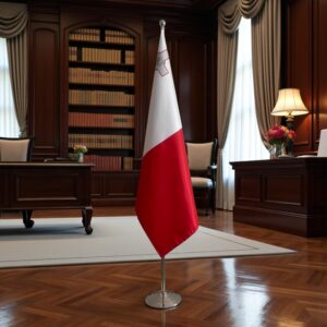 drapeau Malte sur pied