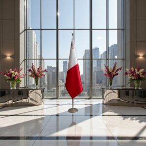 drapeau Malte sur pied