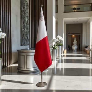 drapeau Malte sur pied