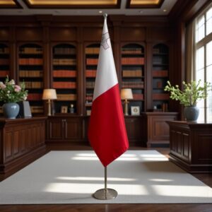 drapeau Malte sur pied