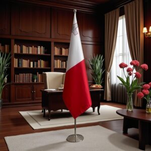 drapeau Malte sur pied