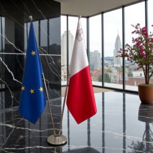 drapeau Malte et EU