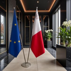 drapeau Malte et EU