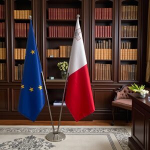 drapeau Malte et EU