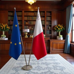 drapeau Malte et EU