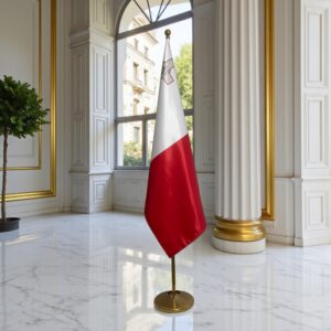 drapeau Malte avec mat