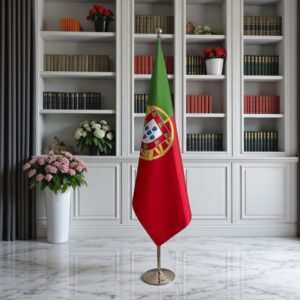 drapeau Portugal avec pied