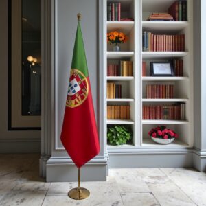 drapeau Portugal avec mat