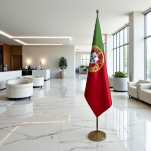 drapeau Portugal avec mat