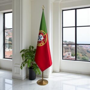 drapeau Portugal avec mat