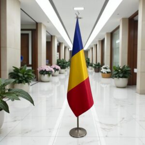 Pavillon Roumanie pour socle en inox lourd