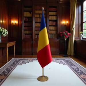 drapeau Roumanie pour bureau