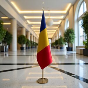 drapeau Roumanie pour bureau