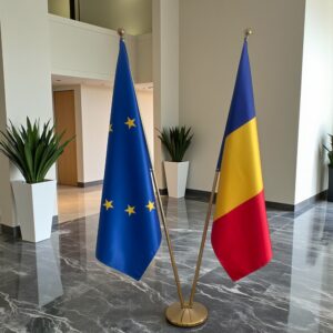 base porte-drapeau en inox raffiné