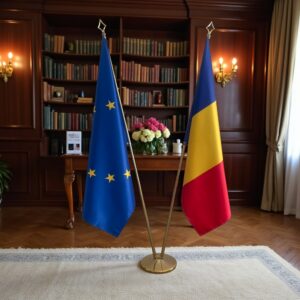 base porte-drapeau en inox professionnel