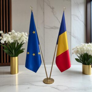 base porte-drapeau en inox de cérémonie