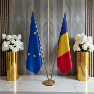 base porte-drapeau en inox institutionnel