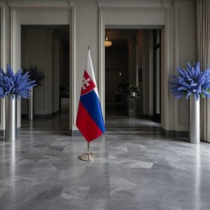 base porte-drapeau en inox lourd