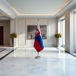 base porte-drapeau en inox de qualité