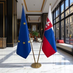 drapeau Slovaquie et UE