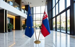 drapeau Slovaquie et UE
