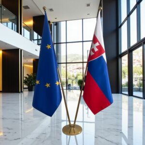 drapeau Slovaquie et UE