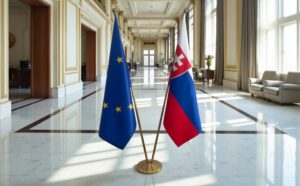 drapeau Slovaquie et UE