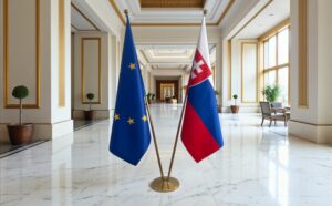 drapeau Slovaquie et UE