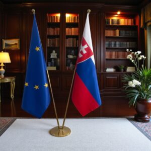 drapeau Slovaquie et UE