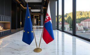 drapeau Slovaquie et UE