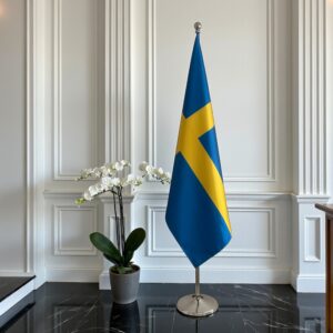 drapeau Suède avec socle