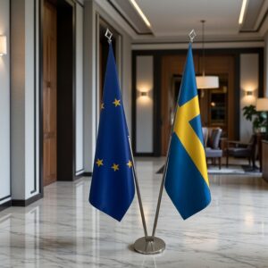 drapeau Suède et UE