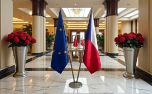 drapeau Tchequie et UE