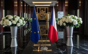 drapeau Tchequie et UE