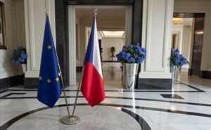 drapeau Tchequie et UE