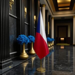 drapeau Tchequie pour bureau