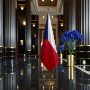 drapeau Tchequie pour bureau