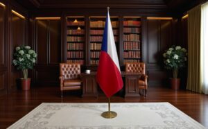 drapeau Tchequie et UE