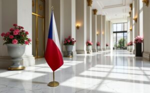 drapeau Tchequie pour bureau